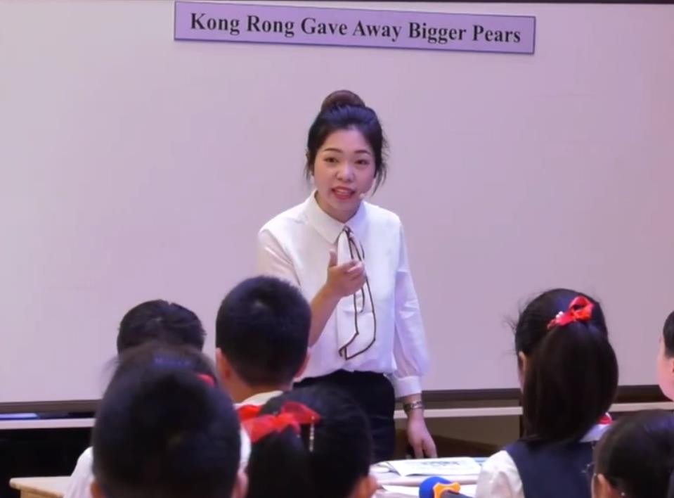 张建翠，阅读课《Kong Rong Gave Away Bigger Pears》，六年级，人教版